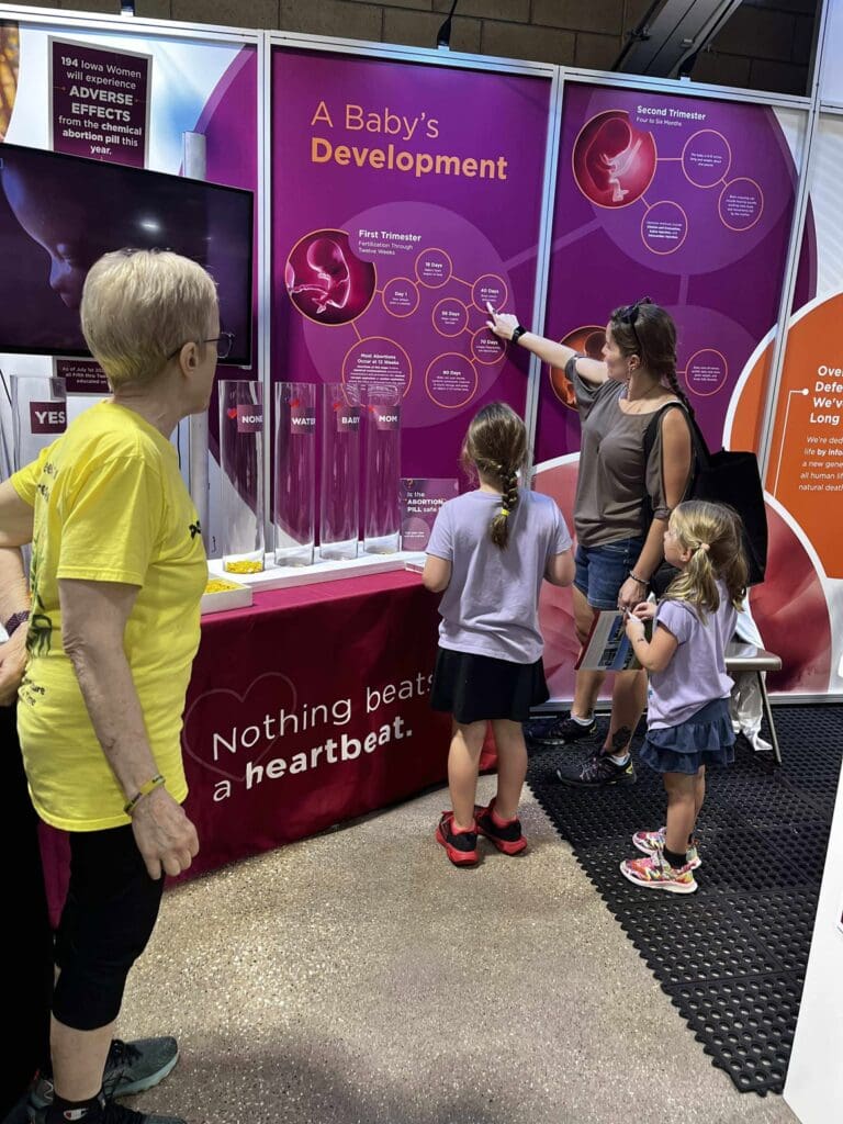 Iowa State Fair Pro-Life booth visitors