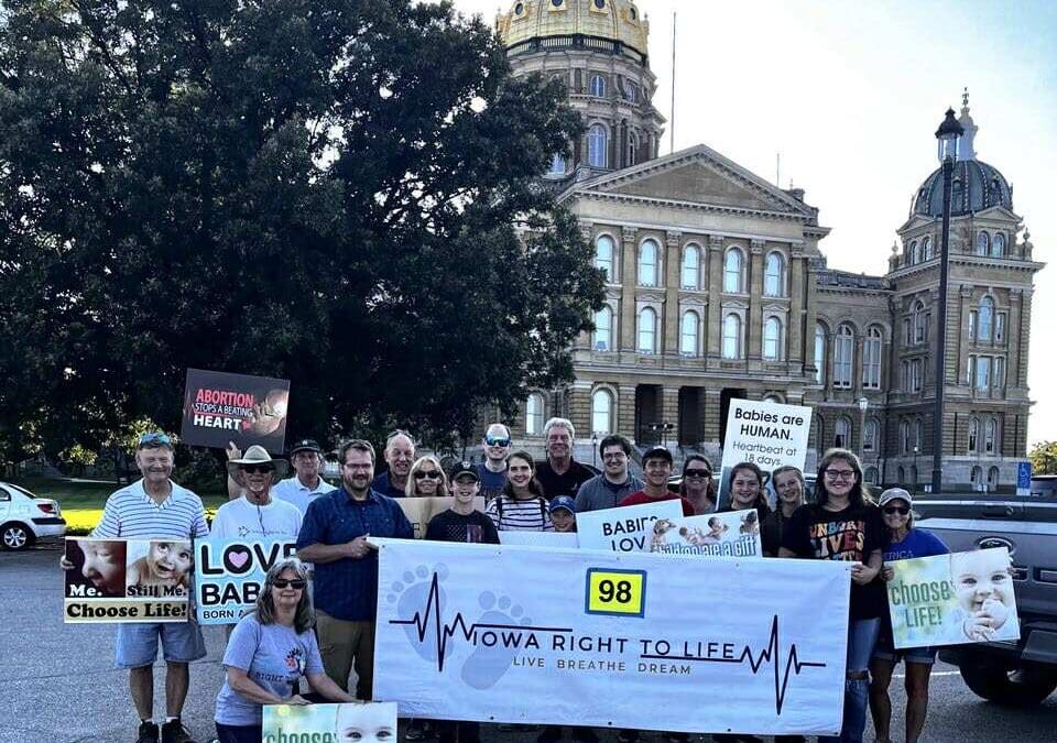 Iowa Right to Lifers in the Iowa State Fair PARADE